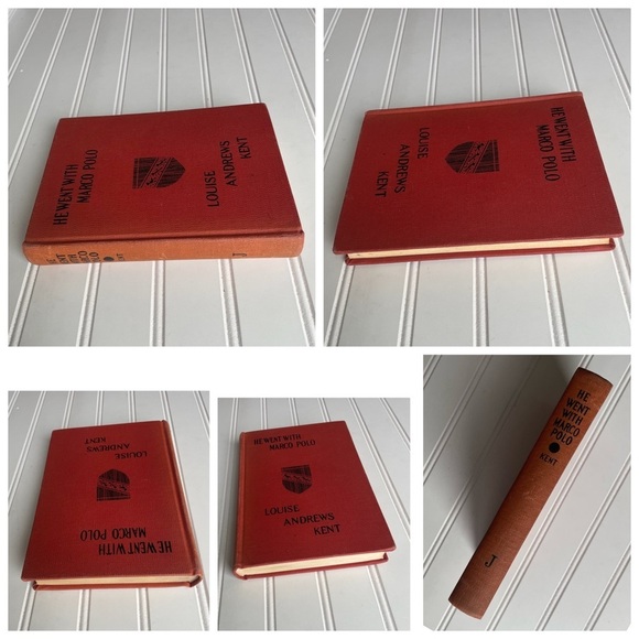 He Went With Marco Polo by Louise Andrews Kent (1935, Hardcover) Antique Book - Picture 3 of 10